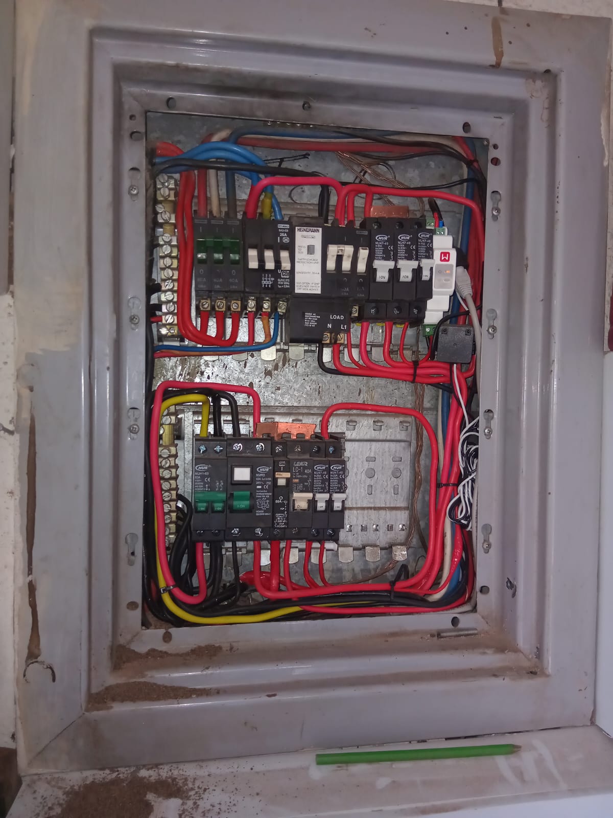 Distribution board rewiring and surge protection installation